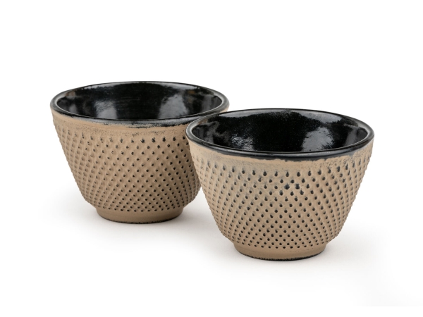 Bredemeijer 153097, Sæt, Beige, Sort, Støbejern, Kop, Te, 2 stk