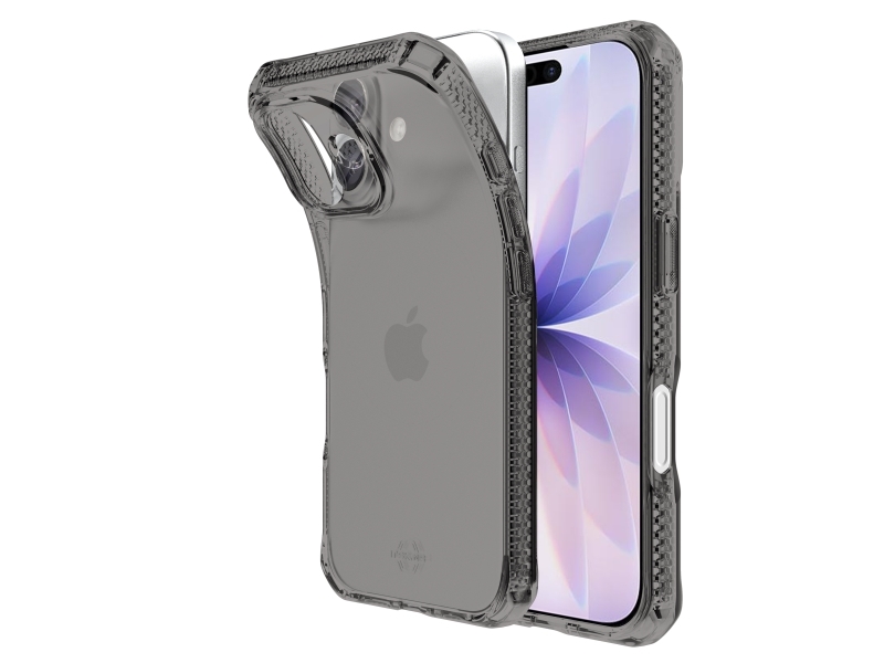 ITSKINS SPECTRUM CLEAR cover for iPhone 17®. Smoke