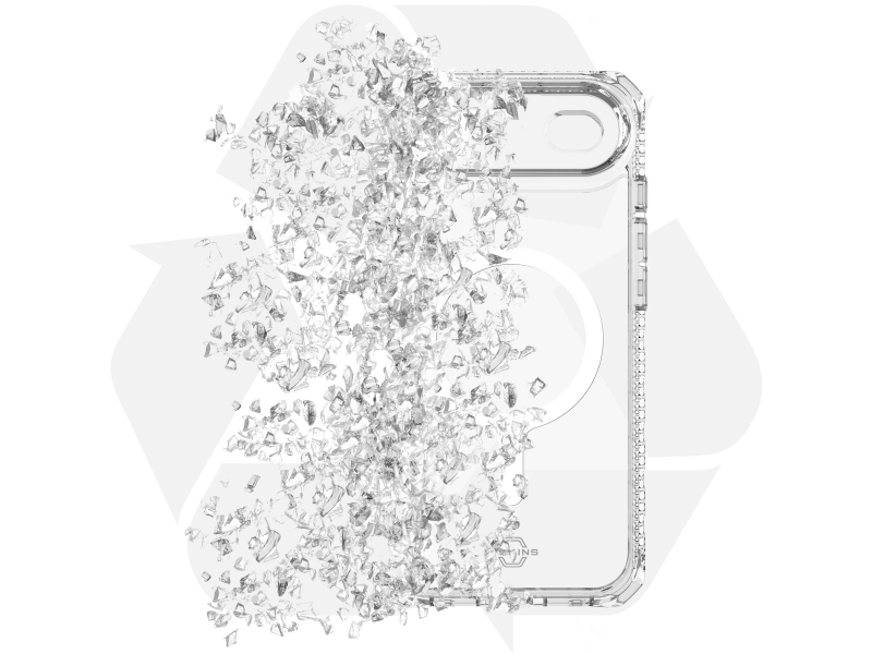 ITSKINS HYBRID MAGSAFE CLEAR cover til iPhone 17 Air®. Gennemsigtig