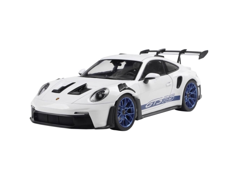Solido Porsche 911 GT3 RS 2024 valkoinen/blau 1:18 Mallikappale 1:18