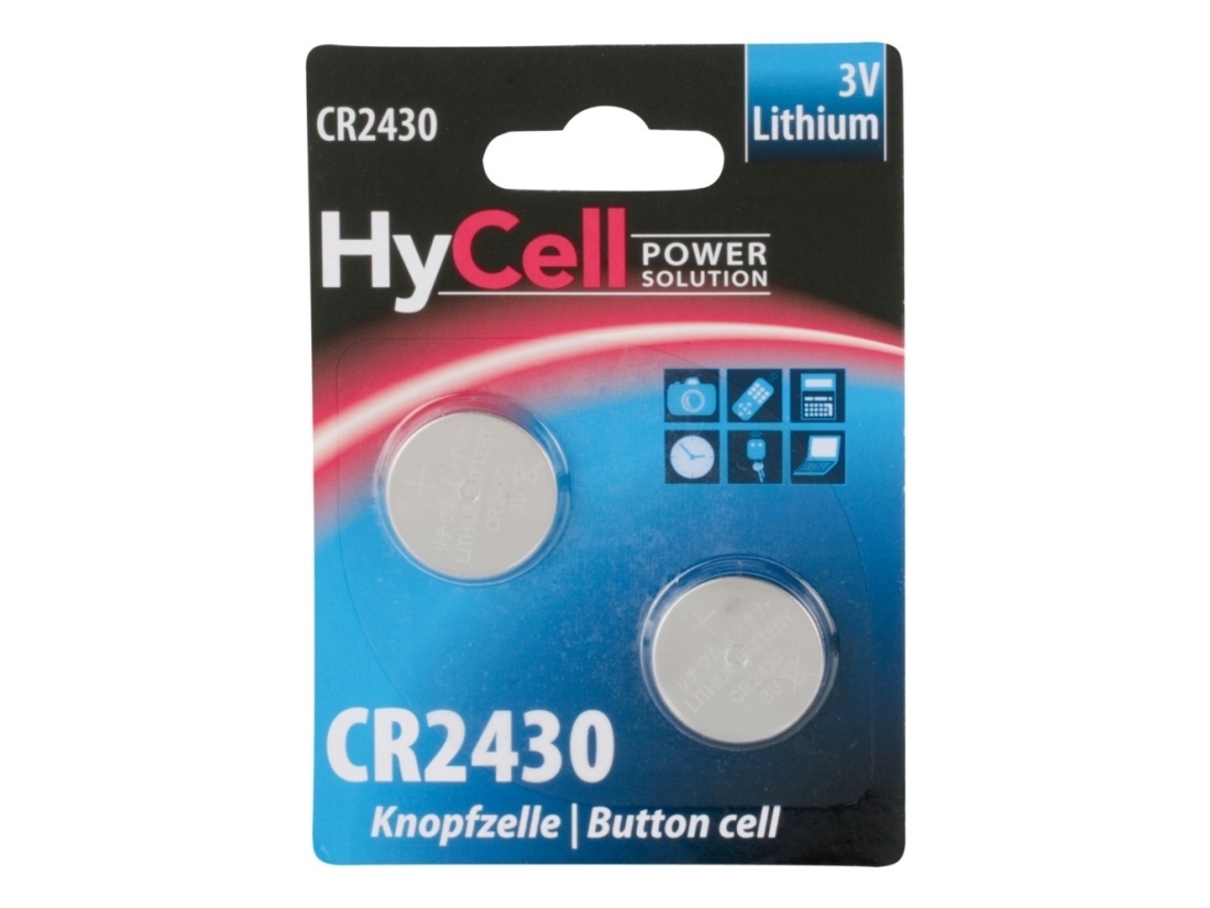 Hycell 5020172, Einwegbatterie, Cr2430, Lithium, 3 V, 2 Stück(E), Silber