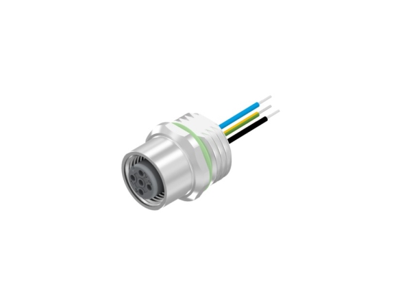 Conec 43-01001, M12x1, Nickel, Weiblich, Kupfer, Kupfer, Ip67
