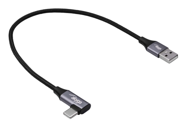 Akyga Ak-Usb-58, 0.3 M, Usb C, Usb A, Usb 2.0, Black