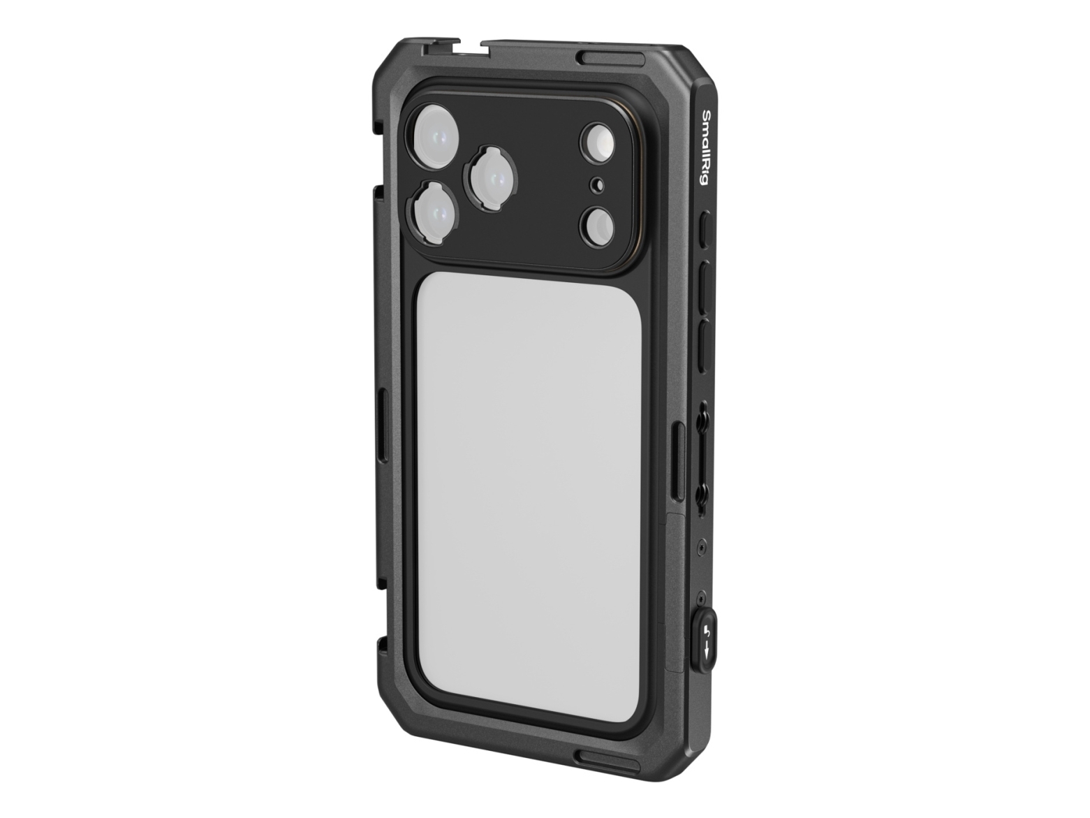 Smallrig Käfig-Kit Für Iphone 17 Pro Max: Mobiles Dual-Handheld-Telefonkäfig-Kit - Basiskäfig, Käfig, Schwarz, Apple, Iphone 17 Pro Max, 17,5 Cm (6.9