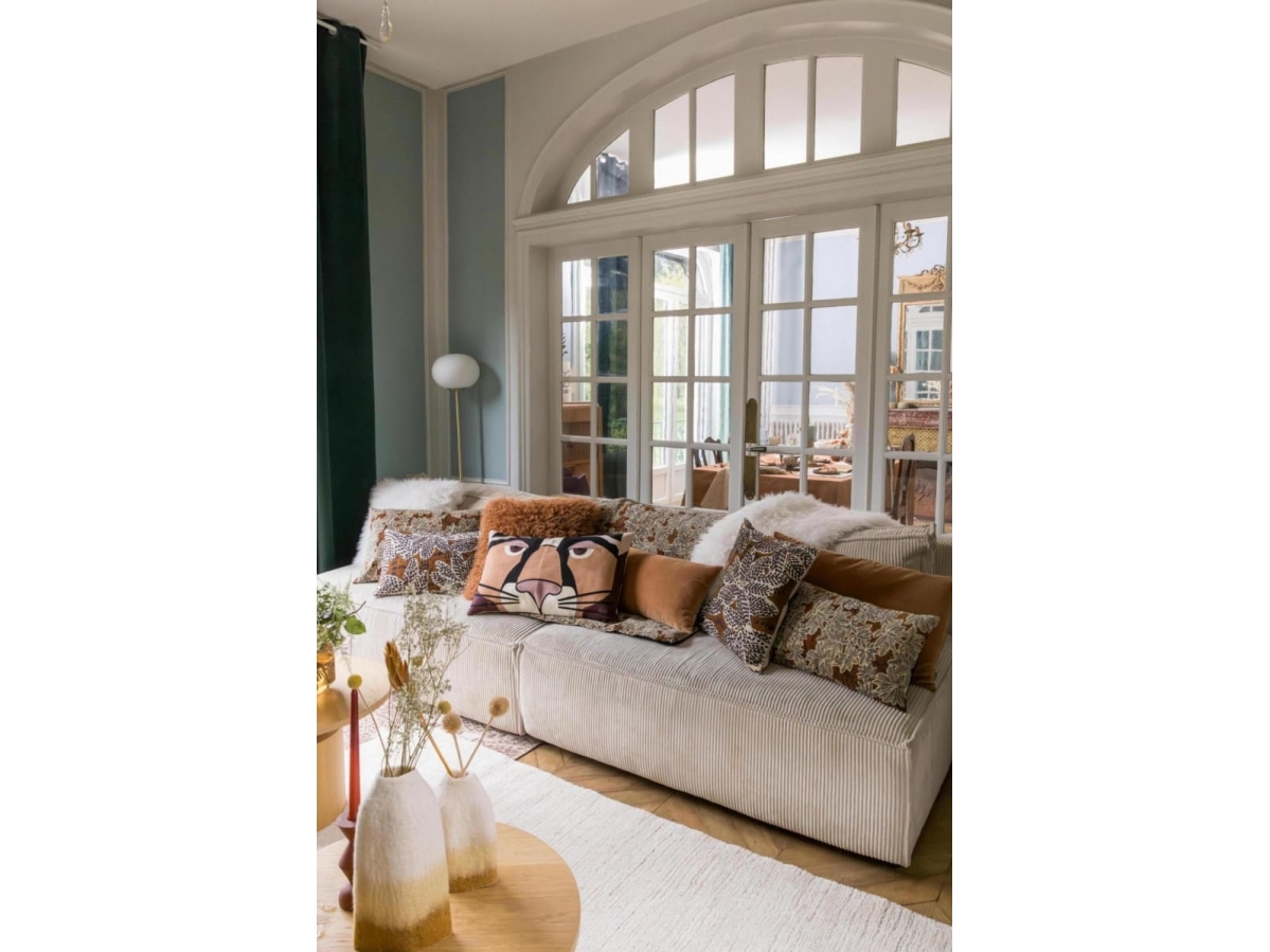 VIVARAISE ELISE CUSHION ROUILLE 30X50