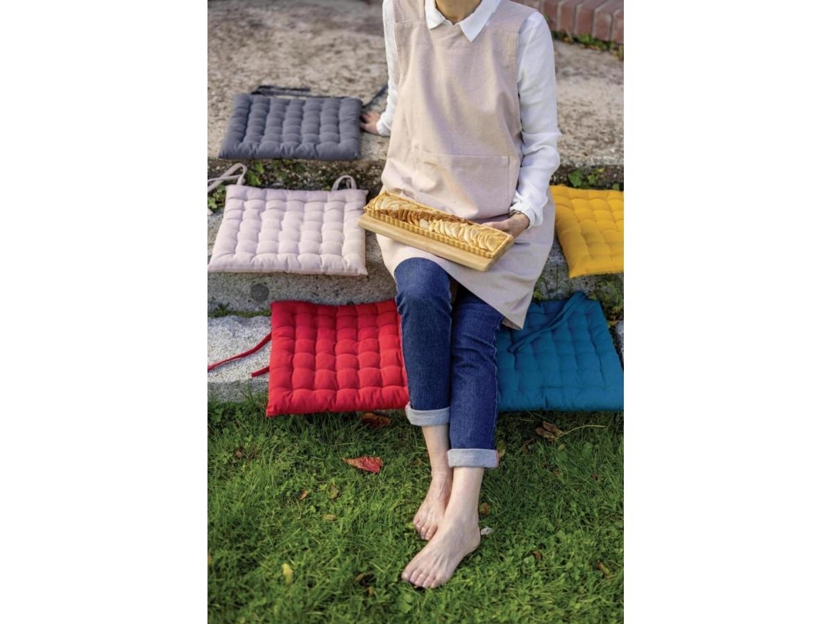 VIVARAISE ZEA CHAIR SEAT PAD Tangerine 38x38x3