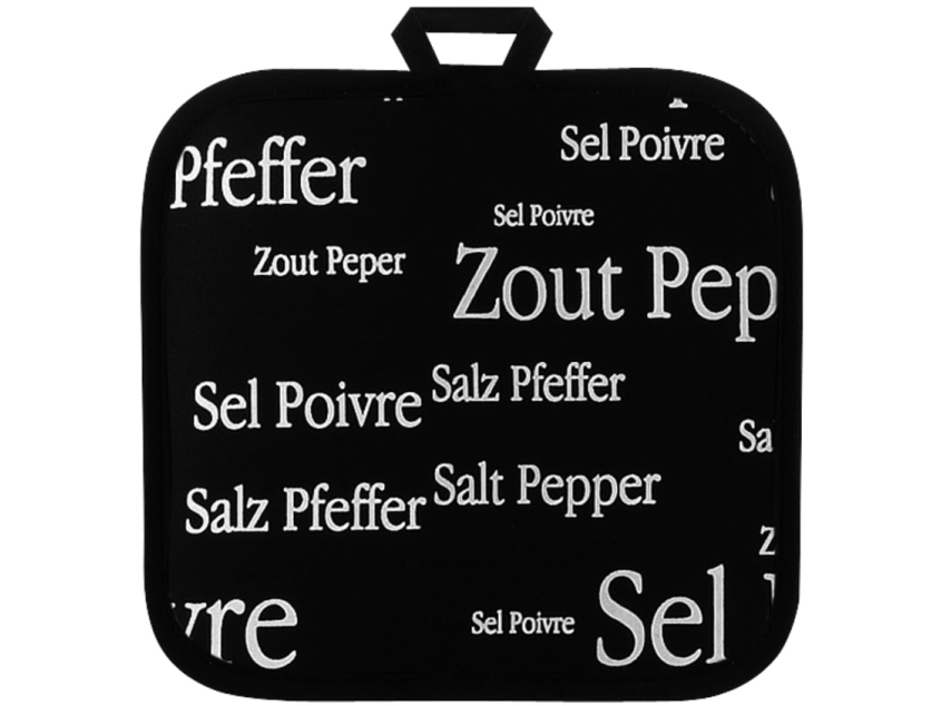 VIVARAISE SEL&POIVRE POTHOLDER Black 20X20