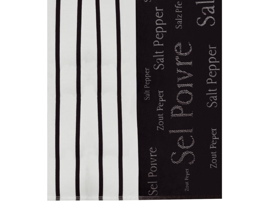 VIVARAISE SEL&POIVRE TOWL Black 50X70