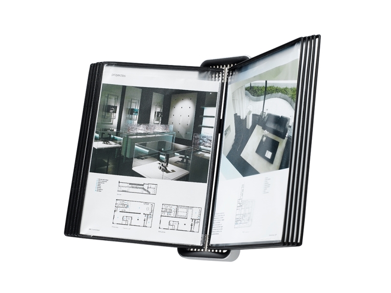 Registersystem, Tarifold VEO - A4 sort 10 lommer t/væg