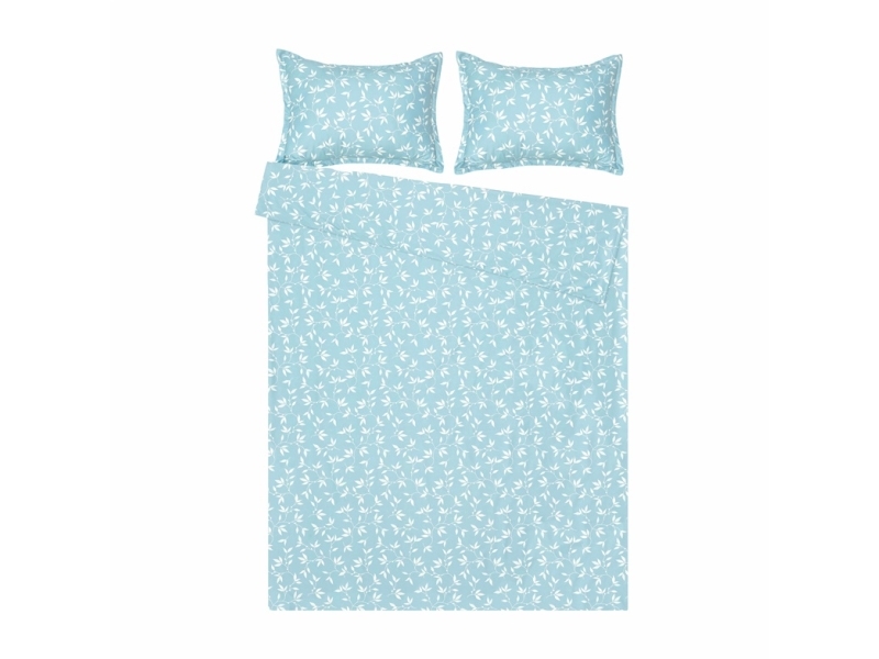 Bedding set Okko TWIG, green, 200 x 220 cm