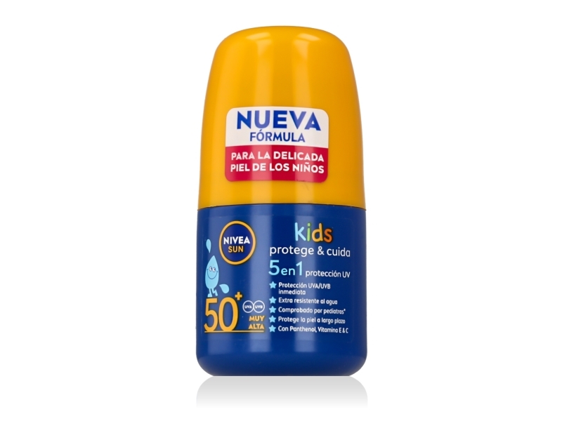Nivea Sun Kids Protect & Care 5-In-1 Roll-On Spf 50+ 50 Ml