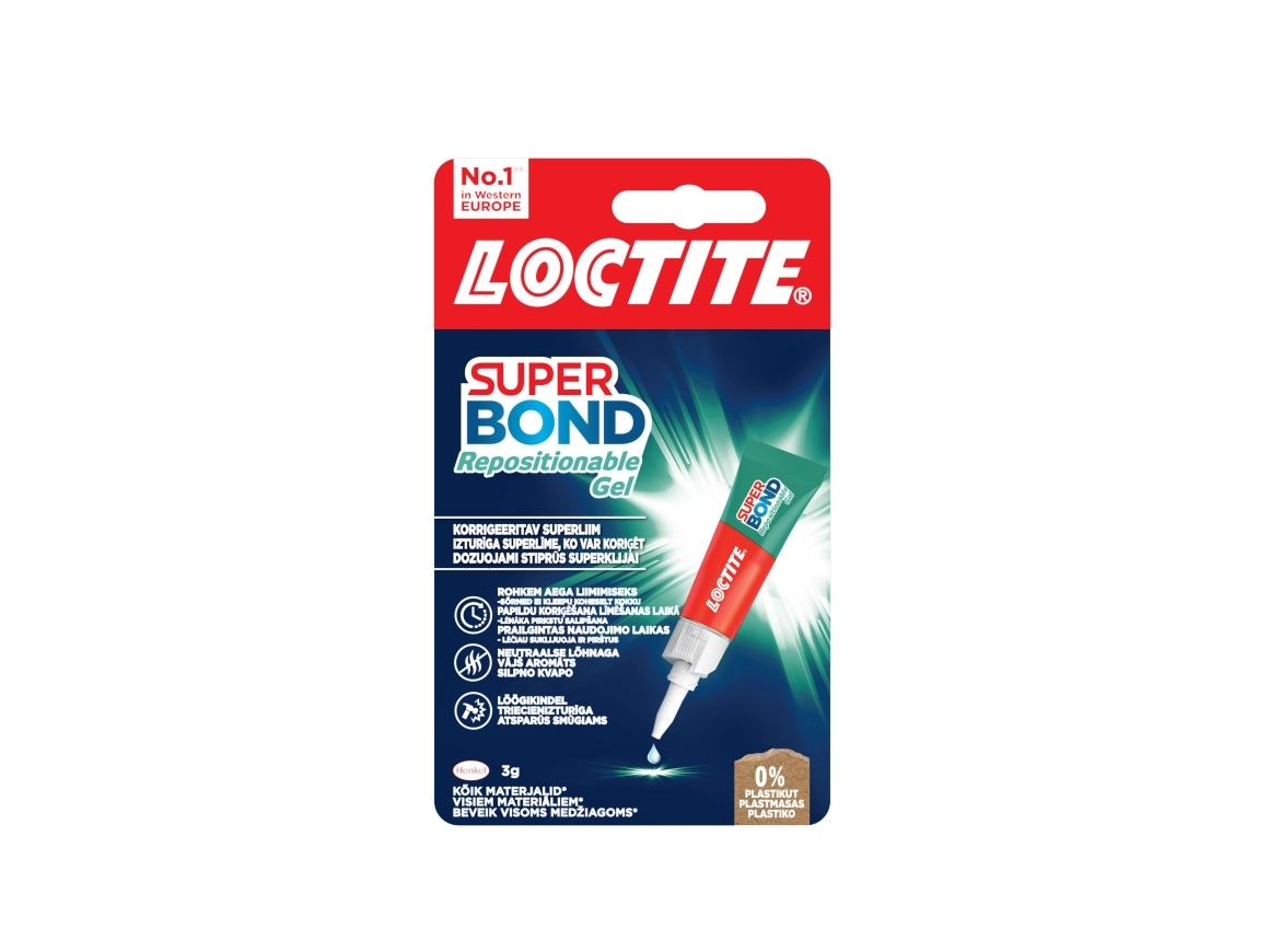 Malizia GLUE LOCTITE SUP BOND REPOSITIONABLE 3G