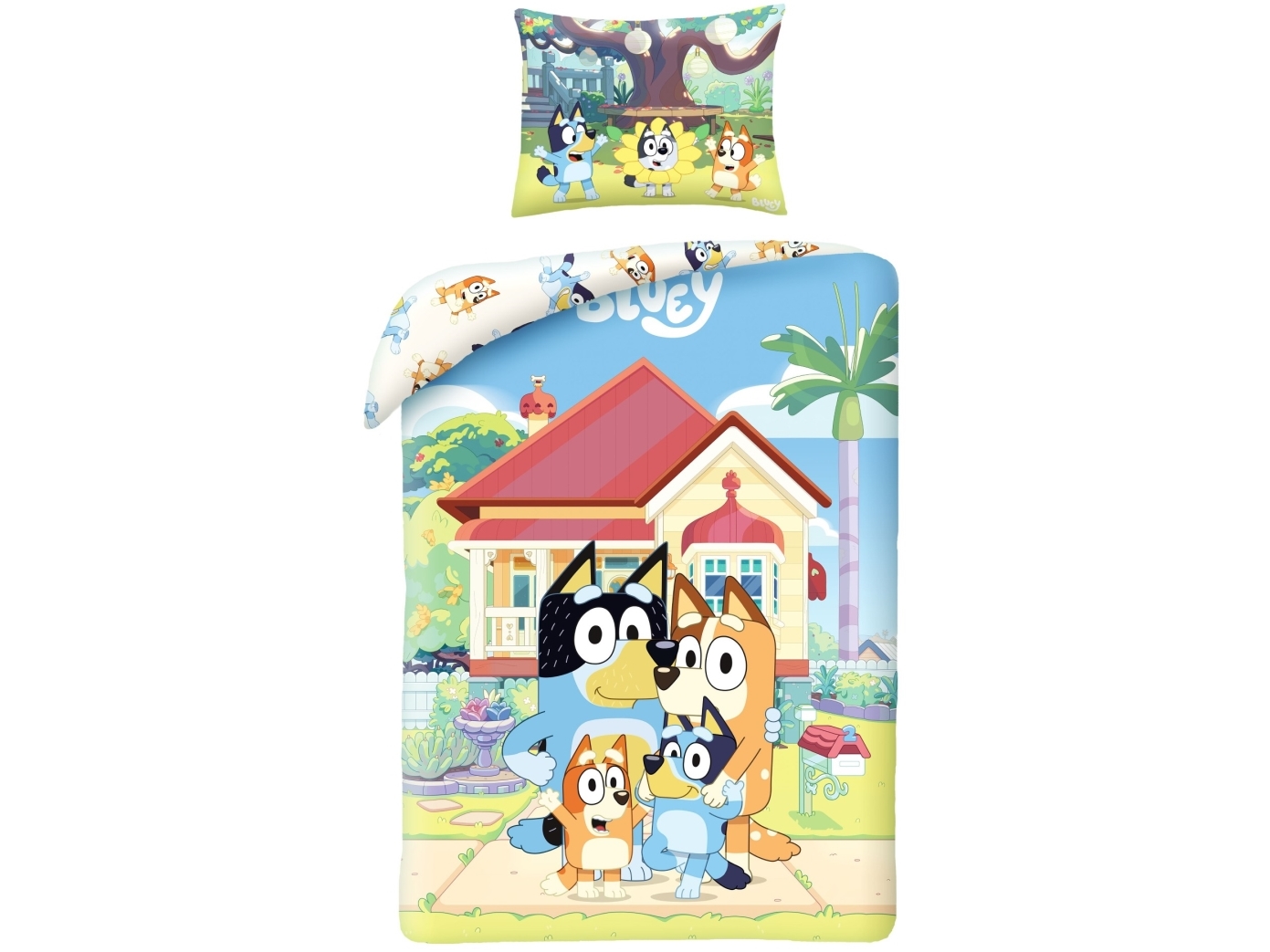 Bluey Sänglinne ? 140x200 cm ? 100 procent bomull | N - A | GameStuff