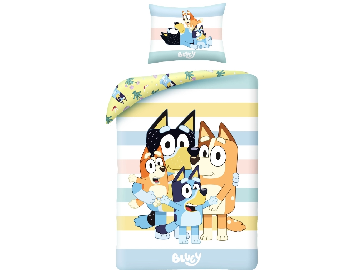 Bluey Sänglinne ? 140x200 cm ? 100 procent bomull Modell 2 | N - A | GameStuff