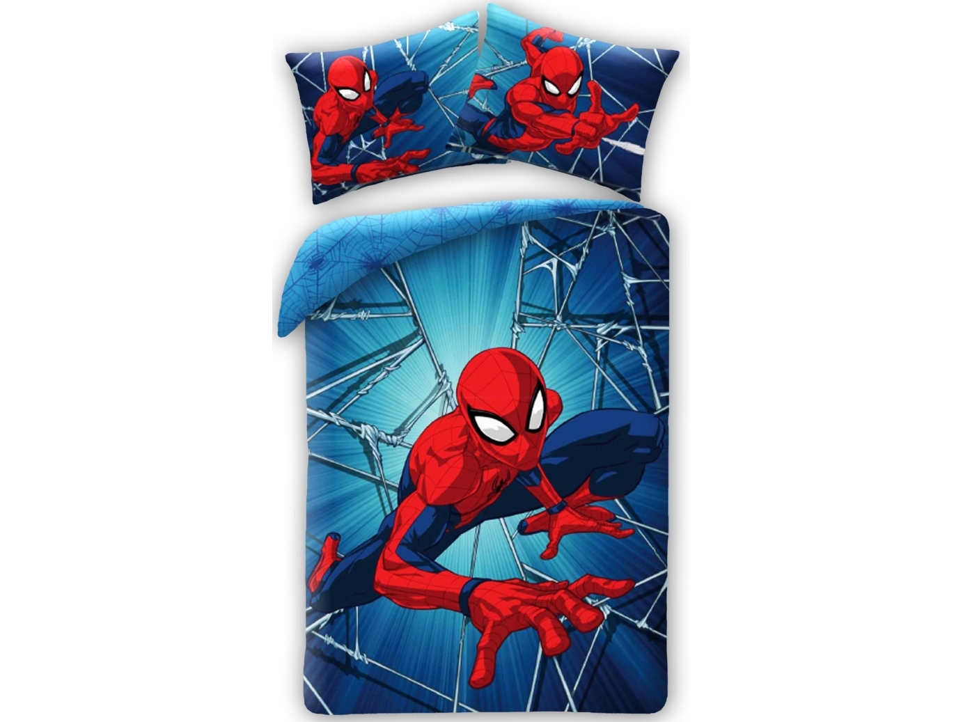 Spider-Man bäddset 140 x 200 cm - 100 procent bomull | N - A | GameStuff