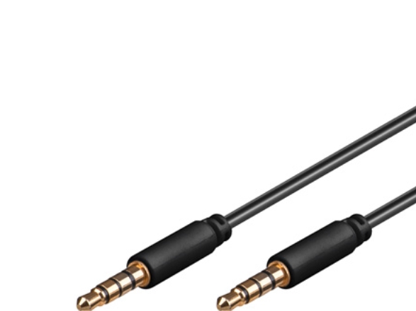 Goobay Avk 182-0150 Mini, 3.5Mm, Männlich, 3.5Mm, Männlich, 1,5 M, Schwarz