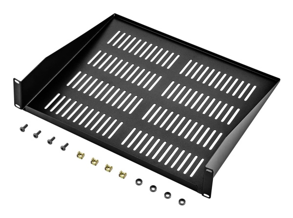 Renkforce Rf-3432144 19 Zoll Netzwerkschrank-Geräteboden 2 He Geeignet Für Schranktiefe: Ab 400 Mm Schwarz