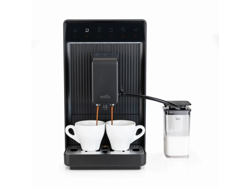 Wilfa EMA1B-TCM19, Suodatinkahvinkeitin, 1,5 L, Kahvikapseli, Jauhettu kahvi, Sisäänrakennettu jauhin, 1690 W, musta