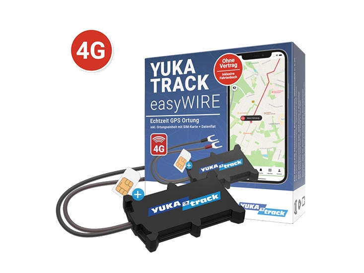 IoT YUKAtrack easyWire 4G AIO GPS bilsporingsenhed med SIM + data flat