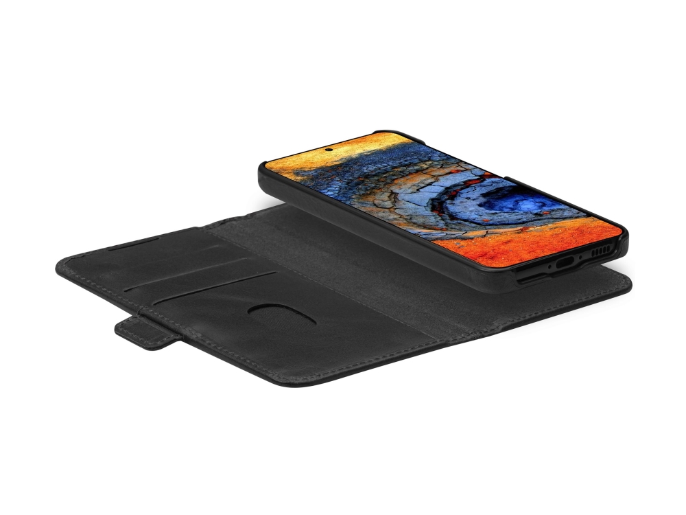 Dbramante1928 Lynge - Flip-Hülle Für Mobiltelefon - Vollnarbenleder - Schwarz - Für Samsung Galaxy A56