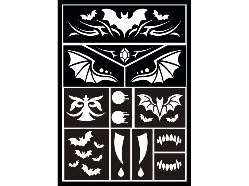 Vampyr Makeup Skabelon