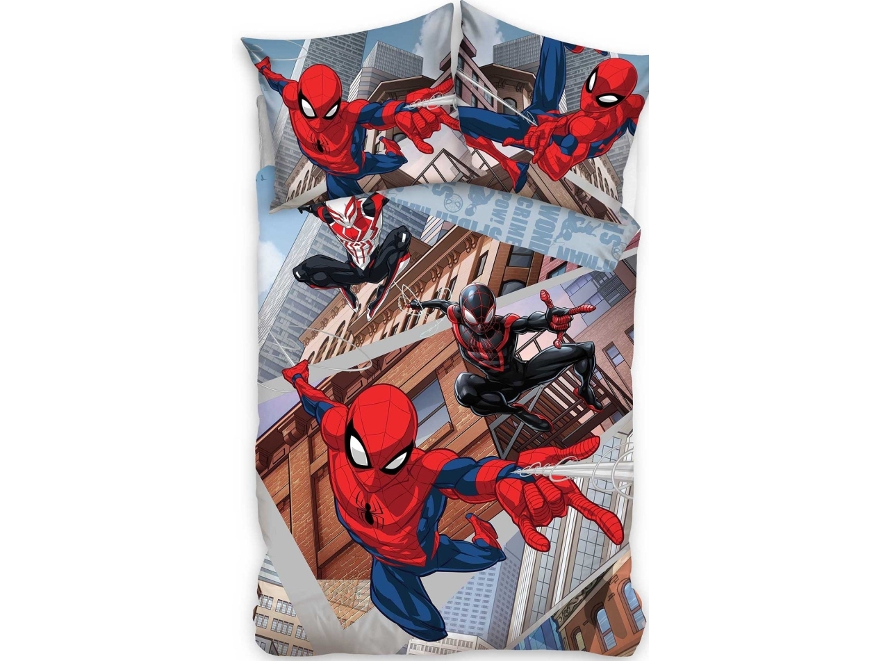 Spiderman Sengetøj 150 X 210 Cm - 100 Procent Bomuld