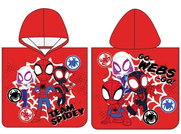 Spidey and His Amazing Friends Poncho badhandduk med huva | N - A | GameStuff
