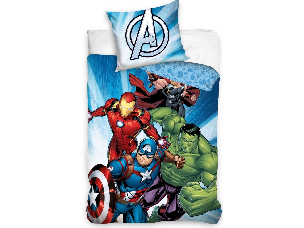 Marvel Avengers Sengetøj 150 X 210 Cm - 100 Procent Bomuld