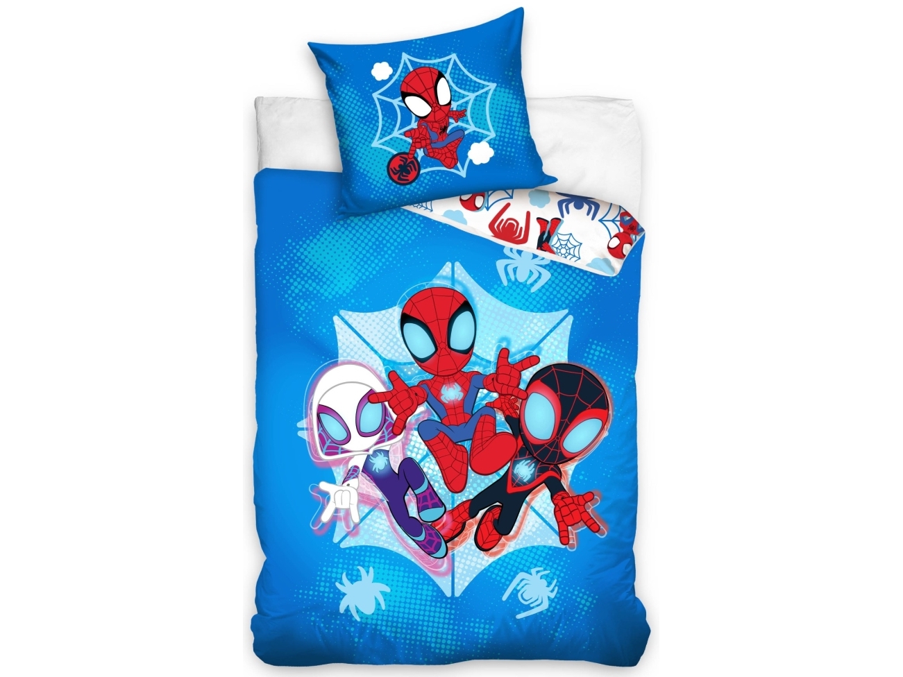 Hämähäkkimies vuodevaatteet 150 x 210 cm - 100 prosenttia puuvillaa