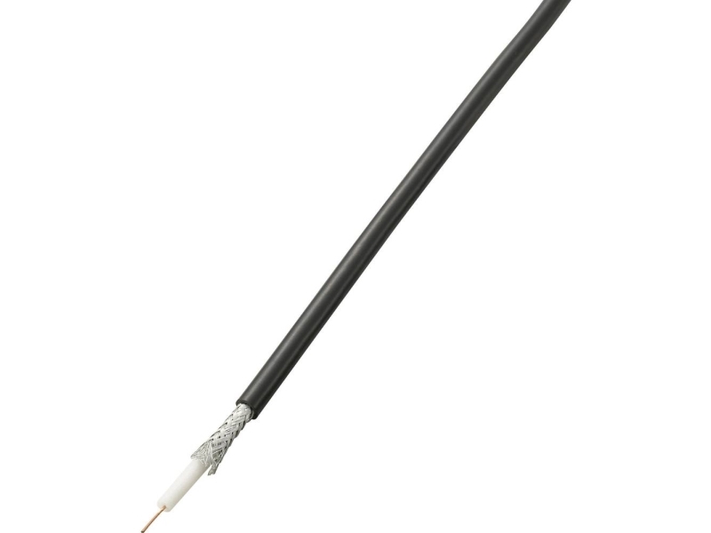 Conrad Components 605517 Koaxialkabel Außendurchmesser: 5 Mm Rg58 50 Ω 52 Db Schwarz 100 M