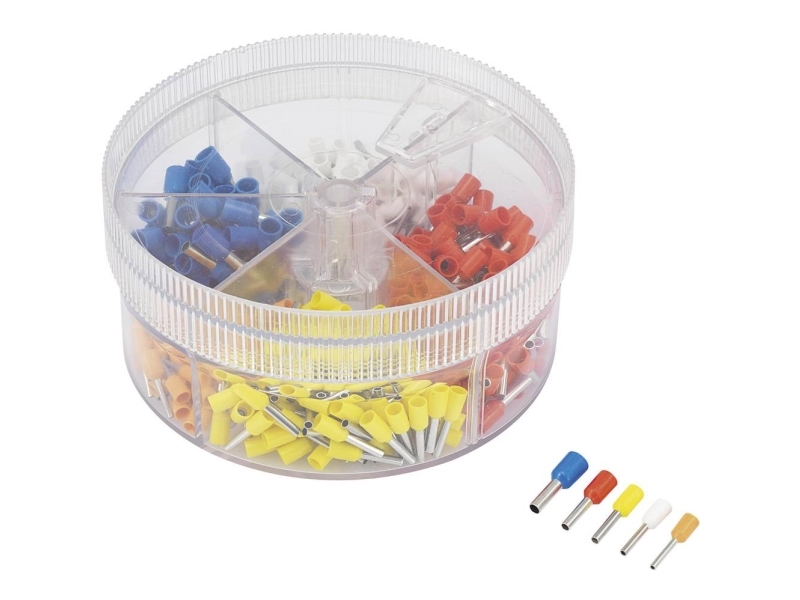 Conrad Components 739735 Kabelschuhsortiment 0,50 Mm² - 2,50 Mm² Orange, Weiß, Gelb, Rot, Blau 400 Stück