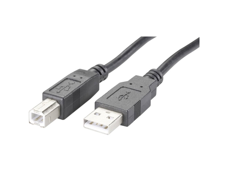 Renkforce Usb-Kabel Usb-A-Hanstik, Usb-B-Hanstik 0.50 M Sort 975107