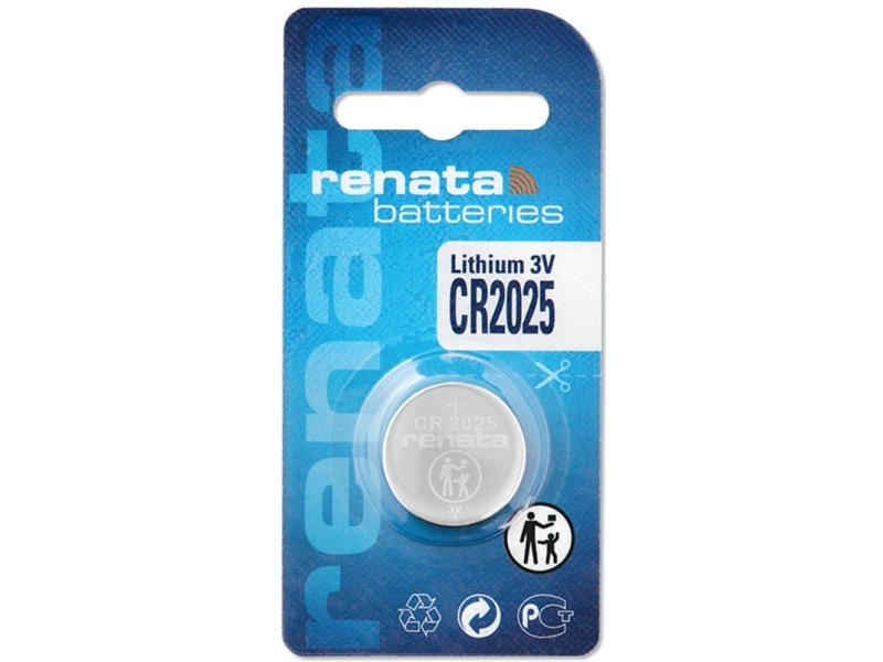 Renata Knapcellebatteri Cr 2025 3 V 1 Stk 165 Mah Lithium Cr2025