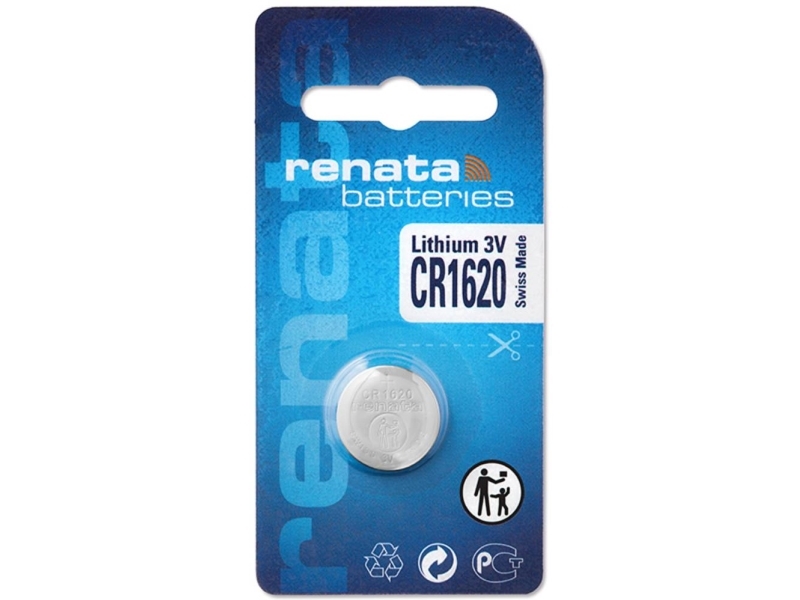 Renata Knapcellebatteri Cr 1620 3 V 1 Stk 68 Mah Lithium Cr1620