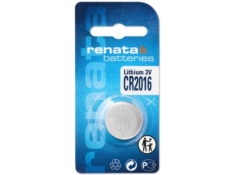 Cr 2016 Knapcellebatteri Lithium 3 V 90 Mah Renata Cr2016 1 Stk