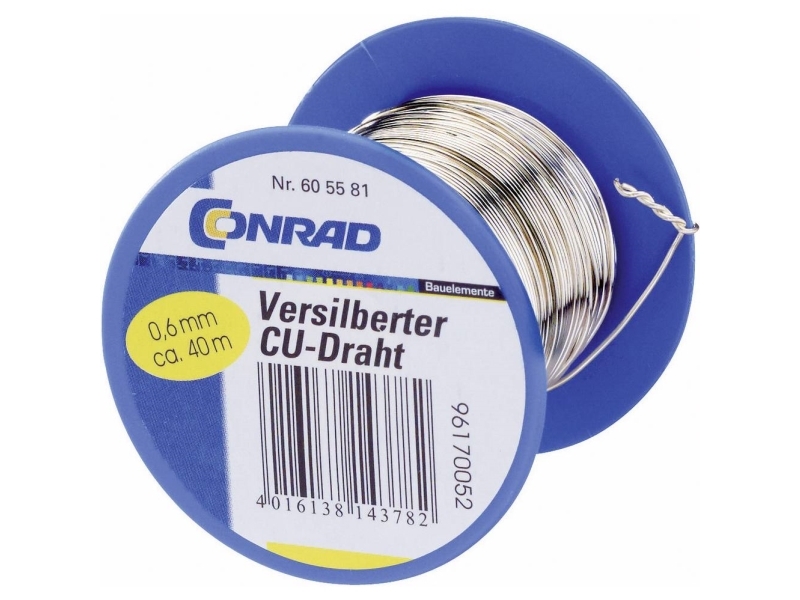 Conrad Komponenten Kupferdraht Außendurchmesser (Ohne Isolierlack): 0,60 Mm 100 M