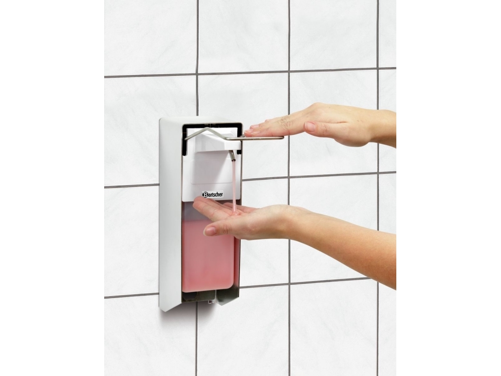 Bartscher Sæbedispenser Ps 0,9L-W 850008 Sølvfarvet Plast 0,9 L (850008)