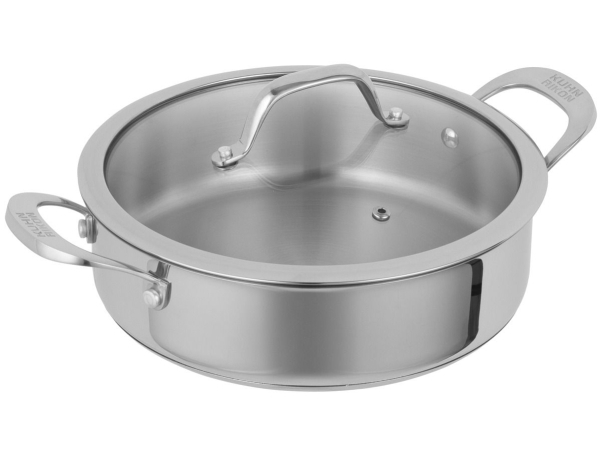 Kuhn Rikon ALLROUND Servierpfanne unbeschichtet 5.0 L Ø 28 cm