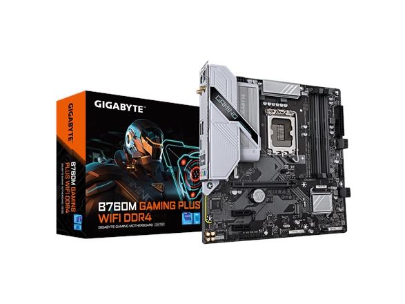 Gigabyte B760m Gaming Plus Wifi Ddr4, Intel, Lga 1700, Intel Celeron , Intel Core I3 12Th Gen, Intel Core I3 13Th Gen, Intel Core I3 14Th Gen, Intel