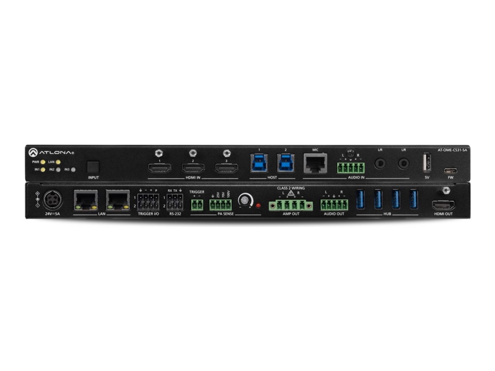 Atlona At-Ome-Cs31-Sa, 600 Mhz, 4096 X 2160 Pixel, 10,100,1000 Mbit/S, Dts, Lpcm, 4:2:2, 4:4:4, 4:2:0, 4096×2160 (Dci) @ 24/25/30/50/60 Hz 3840×2160