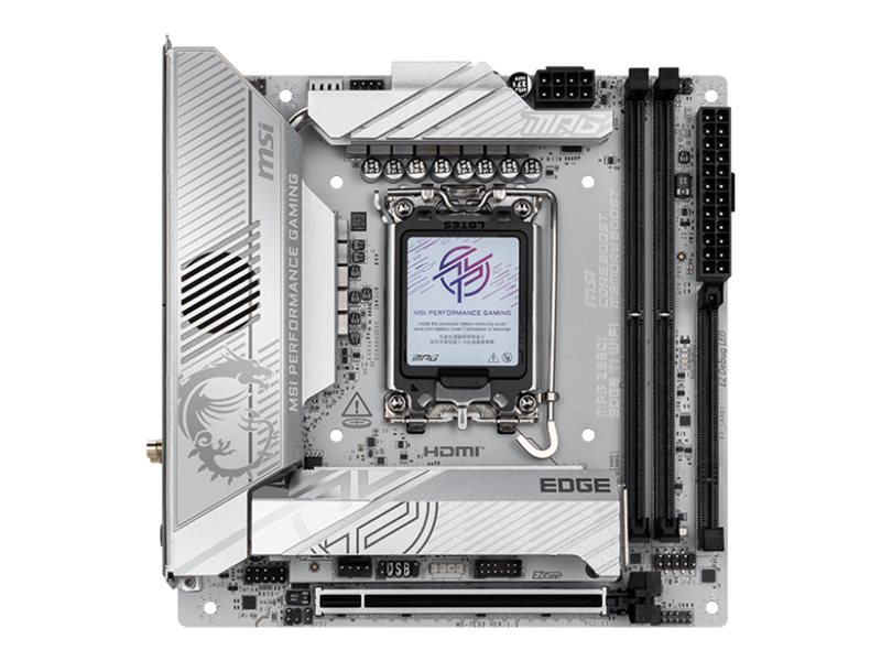 Msi Mpg Z890i Edge Ti Wifi - Bundkort - Mini Itx - Lga1851 Sokkel - Z890 Chipset - Usb4, Usb 3.2 Gen 1, Usb 3.2 Gen 2, Usb-C 3.2 Gen 2X2, Usb-C 3.2 G