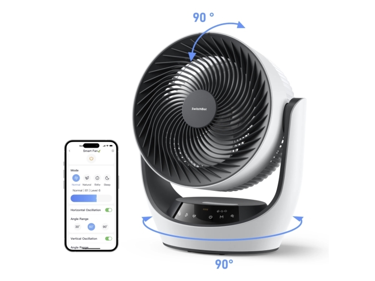 SwitchBot Battery Circulator Fan | Belysning - Intelligent belysning (Smart Home) - Tillbehör | GameStuff
