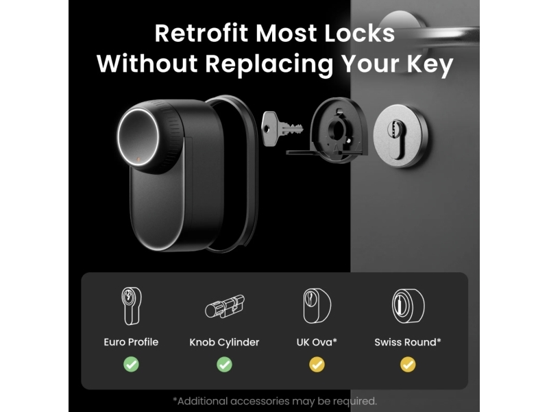 SwitchBot Lock Ultra-paket inkl. Hub Mini Matter och Keypad Touch | Huset - Säkerhet & Larm - Åtkomstkontrollsystem | GameStuff