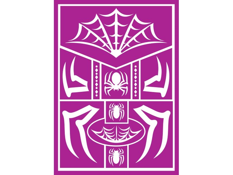 Spinne Make-Up Vorlage