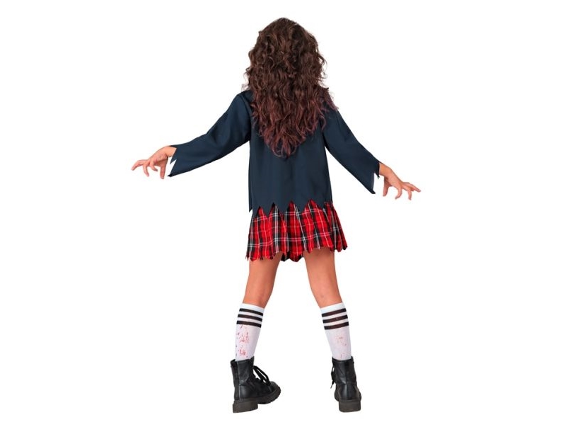 Zombie skolepige kostume