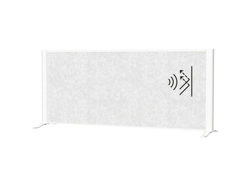 Maul Skillevæg Rumdeler Maulconnecto (B X H) 120 Cm X 52.75 Cm Fleece Lysegrå, Hvid 9852202