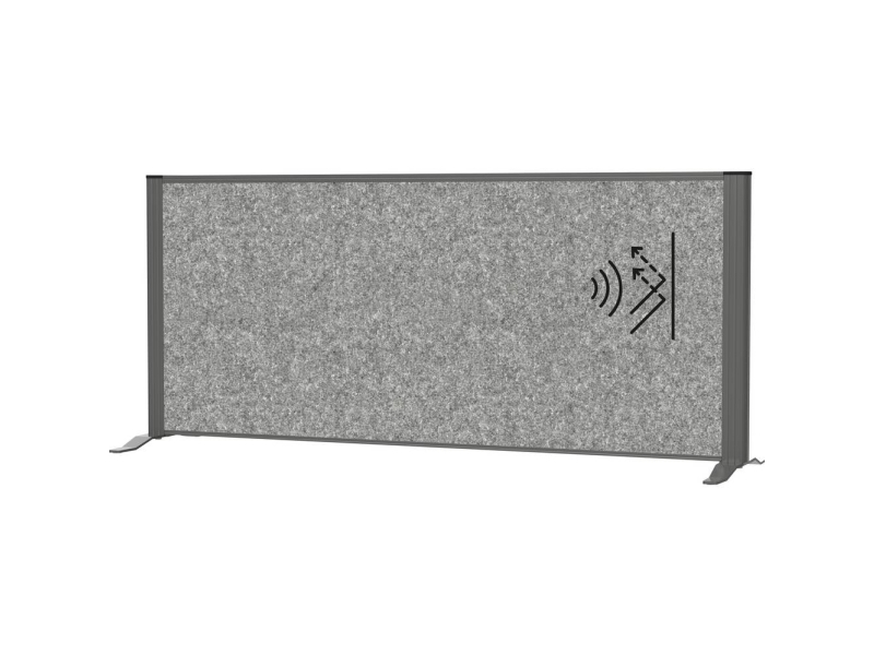 Maul Skillevæg Rumdeler Maulconnecto (B X H) 120 Cm X 52.75 Cm Fleece Mørkegrå , Antracit 9851289
