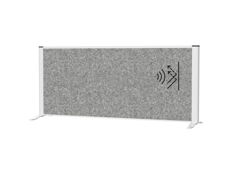 Maul Skillevæg Rumdeler Maulconnecto (B X H) 120 Cm X 52.75 Cm Fleece Mørkegrå , Sølv 9851295