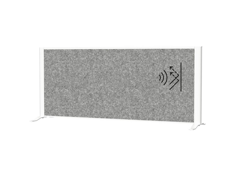Maul Skillevæg Rumdeler Maulconnecto (B X H) 120 Cm X 52.75 Cm Fleece Mørkegrå , Hvid 9851202