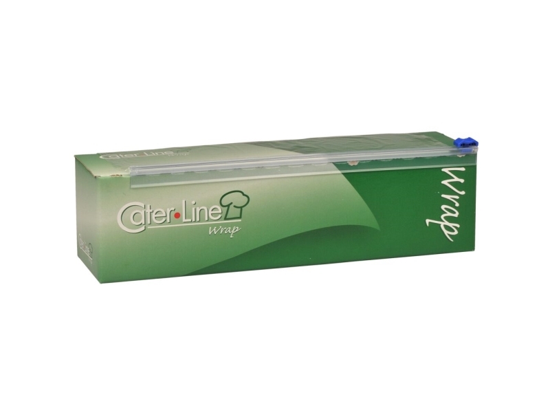 Livsmedelsfilm, ABENA Cater-Line, 300m x 30cm, klar, PE, i skuren låda, operforerad - (3 rullar/kartong) | Catering - Matförpackning - Matförpackning | GameStuff